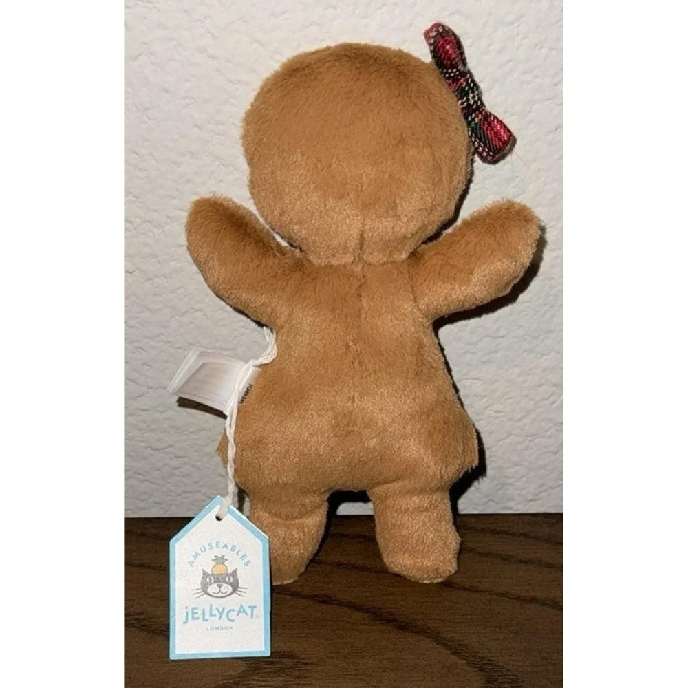 Jellycat GINGERBREAD LOT House Star Tree Cookie Fred Ruby w Dust Bag AUTHENTIC